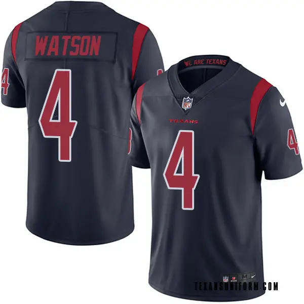 Men's Nike Houston Texans Deshaun Watson Color Rush Jersey - Navy ...