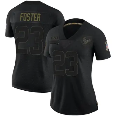 شعر ناعم قصير Nike Houston Texans #23 Arian Foster 2014 All Black/Gold Elite Jersey شعر ناعم قصير